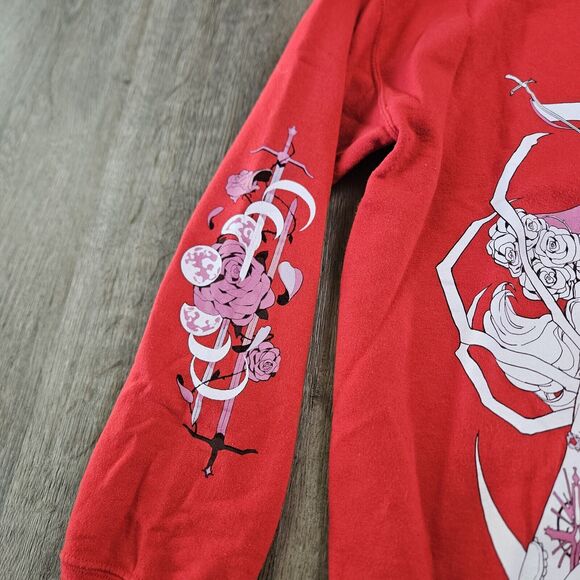 OMOCAT x Vacuumch White Widow Red Sweater Sweatshirt Size Large - Picture 3 of 8